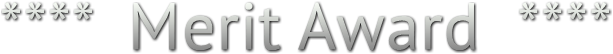 **** Merit Award **** **** Merit Award ****